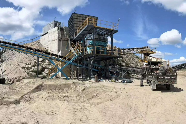 哈薩克斯坦500tph花崗巖破碎生產(chǎn)線